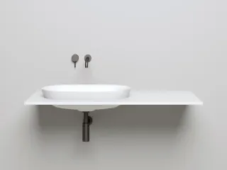 Полувстраиваемая раковина Salini Marea 01 S-Stone 1802201MRH 65см RAL снаружи